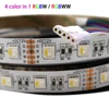 5M/lot DC 12V 24V RGBW/RGBWW 4 color in 1 led chip 60Leds/m 300leds Waterproof IP30/65/IP67 5050 SMD flexible LED Strip light ► Photo 1/5