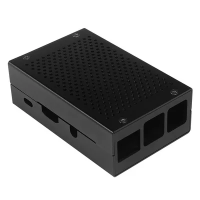

Raspberry Pi 3 Model B + Aluminium Case Black Case Metalen Behuizing voor RPI 3 Model B Compatibel met Raspberry pi 3 Model B