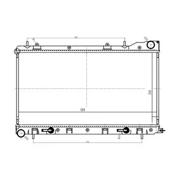 

Radiator SUBARU FORESTER 2.0/2.5/02 LUZAR LRC221A0