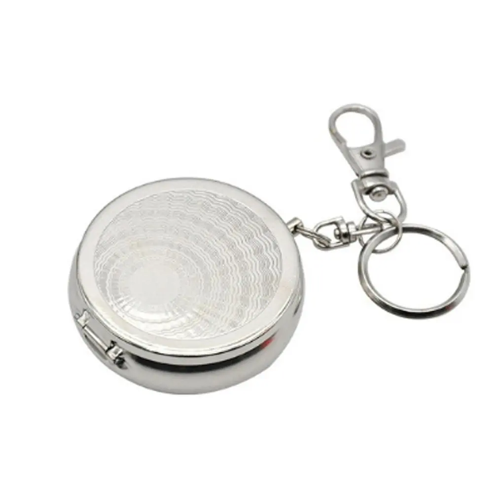 Portable Pocket Ashtray/Vehicle Cigarette Ashtray Mini Stainless Steel with Key Chain and Snuffer | Дом и сад