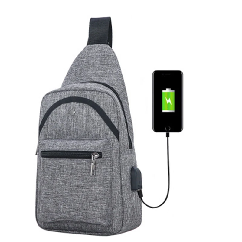 Уличная сумка через плечо уличная USB портативная спортивная мужская Bolso Hombre Deportivo с одной грудью Высокого Качества Модная