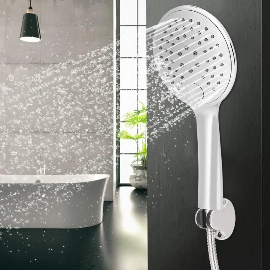 Bathroom Shower Heads G1/2in Multi-function Adjustable High Pressure Water Hand Held Shower Heads Wall Bathroom Accessories