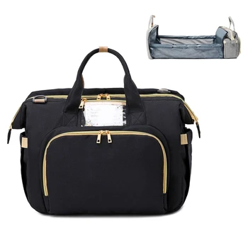 

Mother Diaper Bag Baby Bed For Mummy Care Waterproof Maternity Pocket Stroller Bags Infant Foldable Protable Bed Crib Handbag