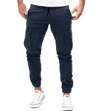 Мужские брюки Карго повседневные мужские тактические рабочие штаны с карманами свободные брюки джоггеры Походные штаны m-xxxl