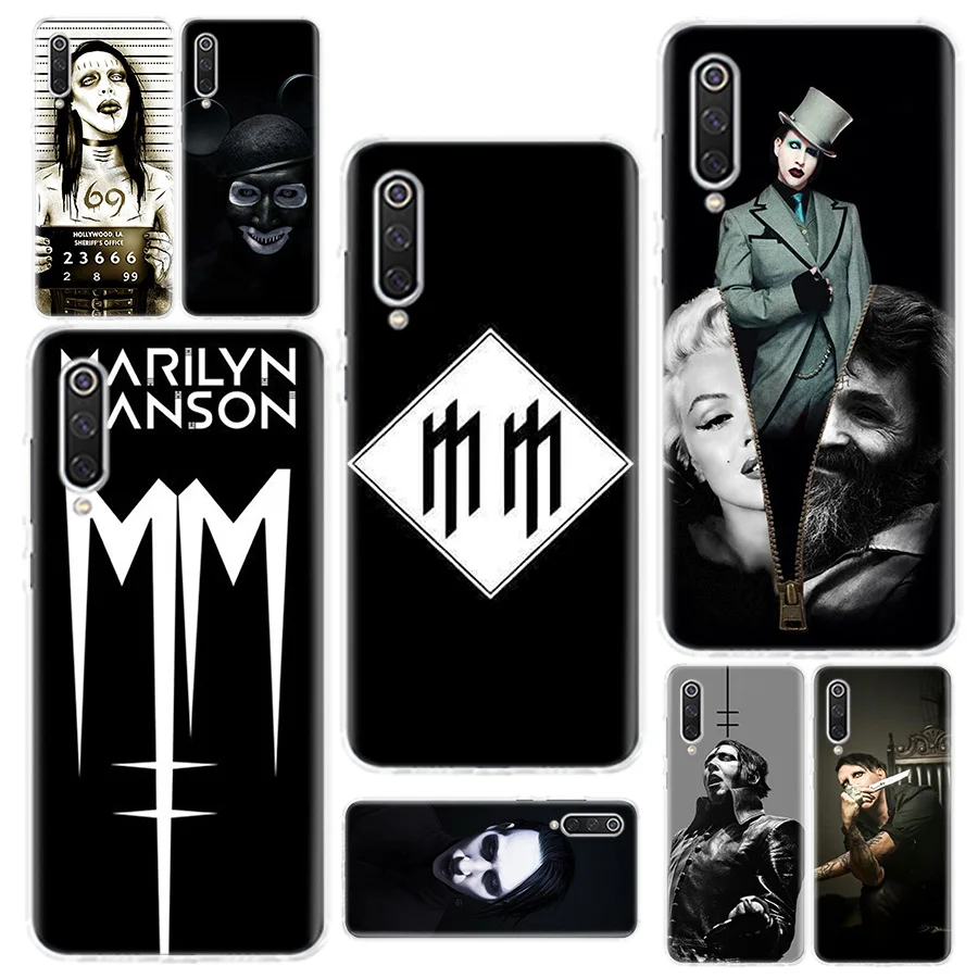 Erilles Marilyn Manson чехол для телефона Xiaomi 5X A1 6X A2 A2Lite CC9 A3 CC9E 8 8Lite 9 SE 9T мягкий прозрачный |