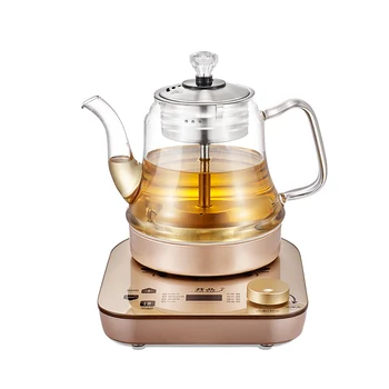 

220V 0.8L Automatic Boiling tea water Electric kettle Steam Spray type Thick borosilicate glass Teapot Insulation has filter