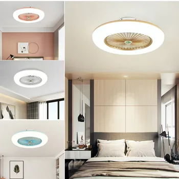 

110V LED Ceiling Fan Lamp with Dimming APP and Remote Control Modern Fans for Living Room Bedroom Ceiling Fan Light High Quality