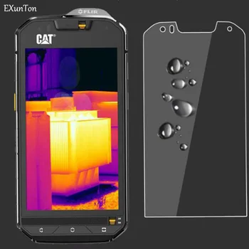 Перейти на Алиэкспресс и купить EXUNTON 2 шт. для Caterpillar Cat S60 S61 S41 9H твердость 2.5D Закаленное стекло Защитная пленка новая модель