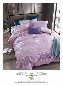 

ISIKI bedding 4-piece bedding set cotton 1.5m 1.8m double quilt cover a viariety of pattern 40 yarn