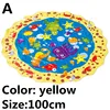 100/150/170cm estera de juego de agua de verano para niños alfombra de juegos de piscina para niños juguete rociador de agua de juguete ► Foto 3/6