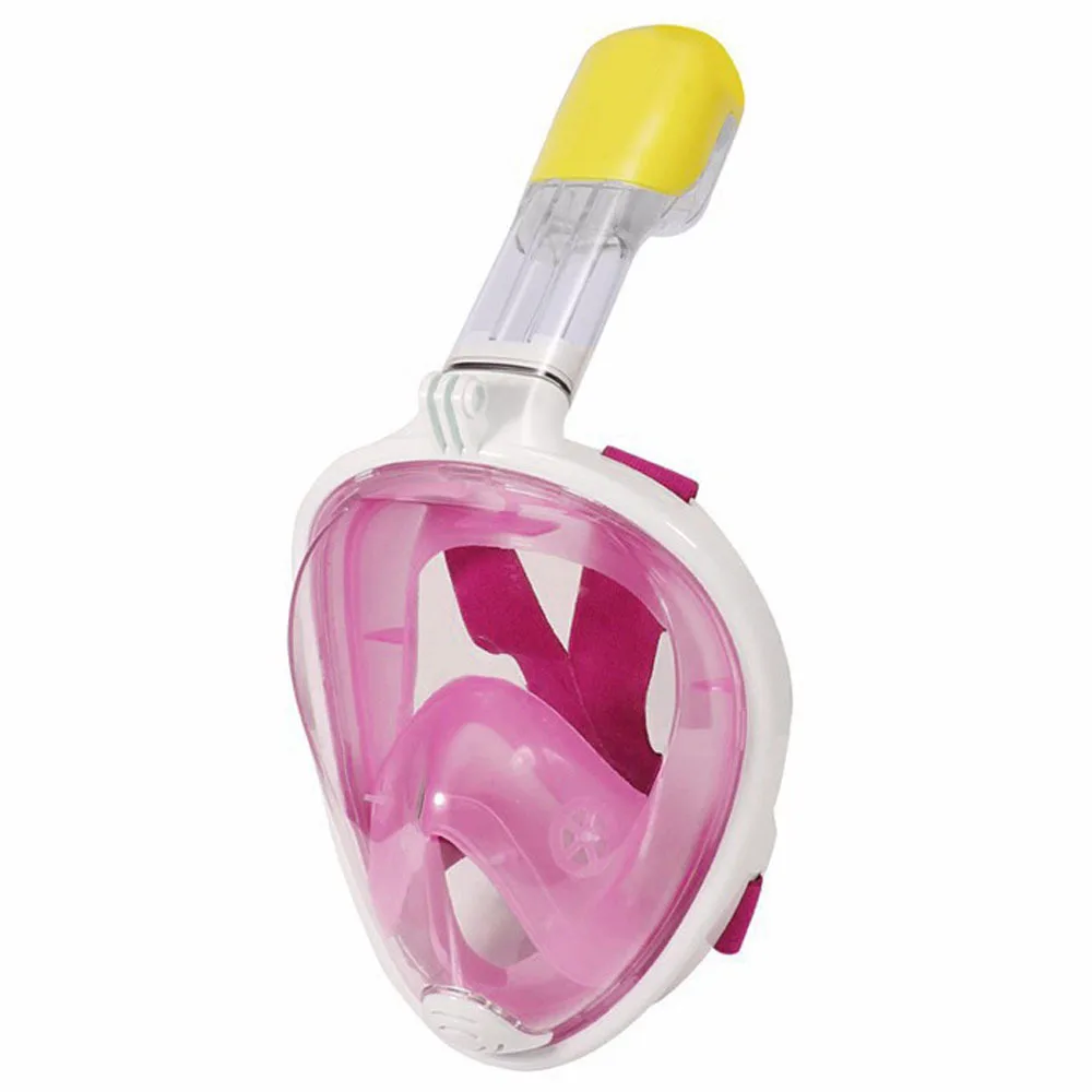 Маска для плавания, маска для дайвинга, для всего лица, для подводного плавания, анти-туман, тренировочное оборудование, детская маска, аксессуары для дайвинга - Цвет: pink