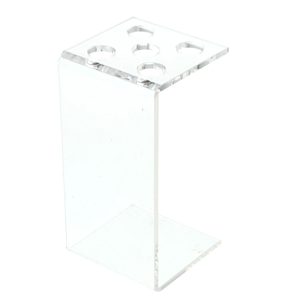5 Holes Acrylic Hairdressing Scissors Holder Stand Scissors Storage Box Rack 5 Holes Acrylic Hairdressing Scissors Holder Stand Scissors Storage Box Rack
