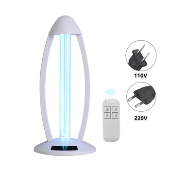 

38W Portable UVC Ozone Sterilizer Lamp Remote Control Disinfection Light