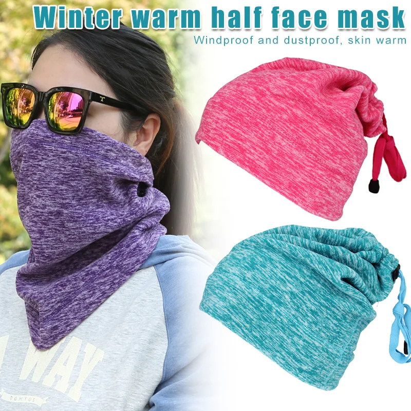 

High Quality Fleece Half Face Mask for Women Men Warming Breathable Masks Winter Sports Windproof Riding Cycling NCM99