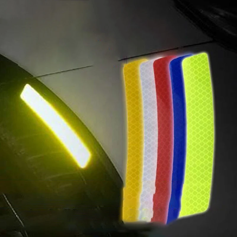 2 шт. Универсальный Автомобильный багажник хвост безопасности Предупреждение светоотражающие наклейки Световой отражатель задний бампер светящиеся наклейки на авто аксессуары