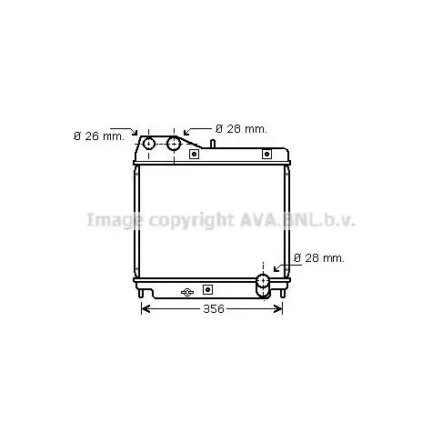 Радиатор HONDA JAZZ 1.2/1.4 02-04 AVA QUALITY COOLING HD2178