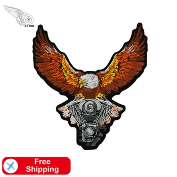 

Eagle Freedom Patches for Clothing DIY Motorcycle MC Club Embroidery Applique Jacket Decoration Biker Customized Badges