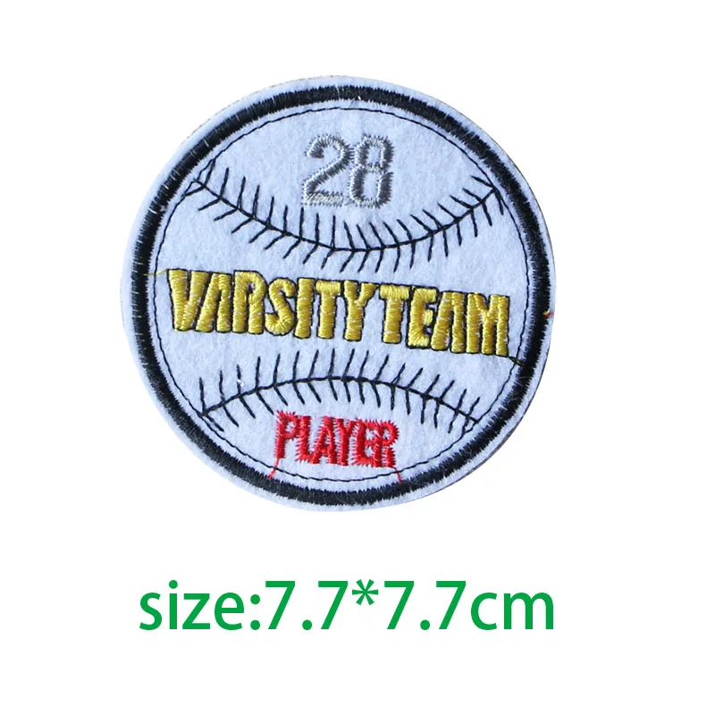3er-Pack Sport Applikation Patch - Football Baseball Fußball