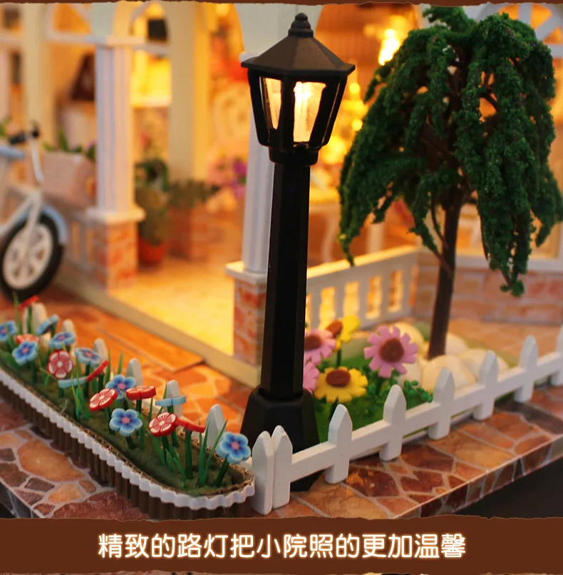 [] 13845 Everlasting Hoomeda-diy маленький дом с крышкой деревянная кабина