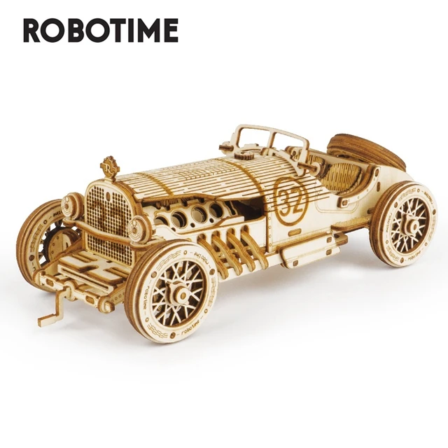 Robotime 3D Wooden Puzzle Toys Scale Model Vehicle Building Kits for Teens 5