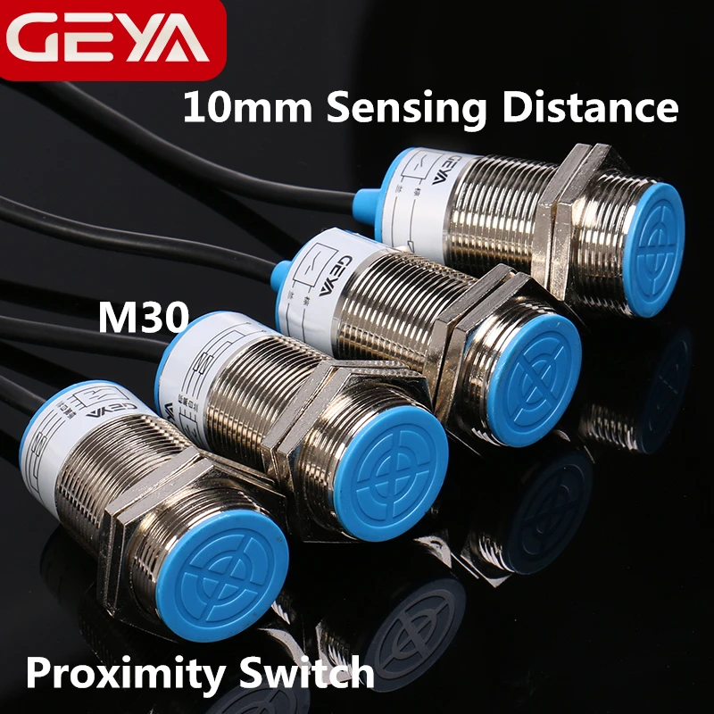 GEYA датчик приближения 10 мм датчик расстояния датчик приближения NPN PNP Постоянный ток 10-30 в M30 размер винта