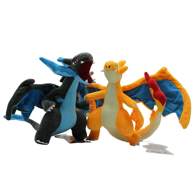Brinquedos de pelúcia para crianças, evolução do Mega Charizard X e Y, 4  estilos, versão Q