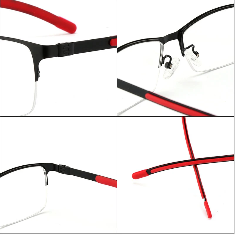 Eyeglasses Frames Eyeglass Frames Square Eyeglasses Myopia Glasses Optical Glasses Titanium Alloy Photochromic Myopia Eyeglasses Women Men Prescription Spectacles Eyewear-0.5-0.75-1-1.25-1.5-2-2.5-3-3.5