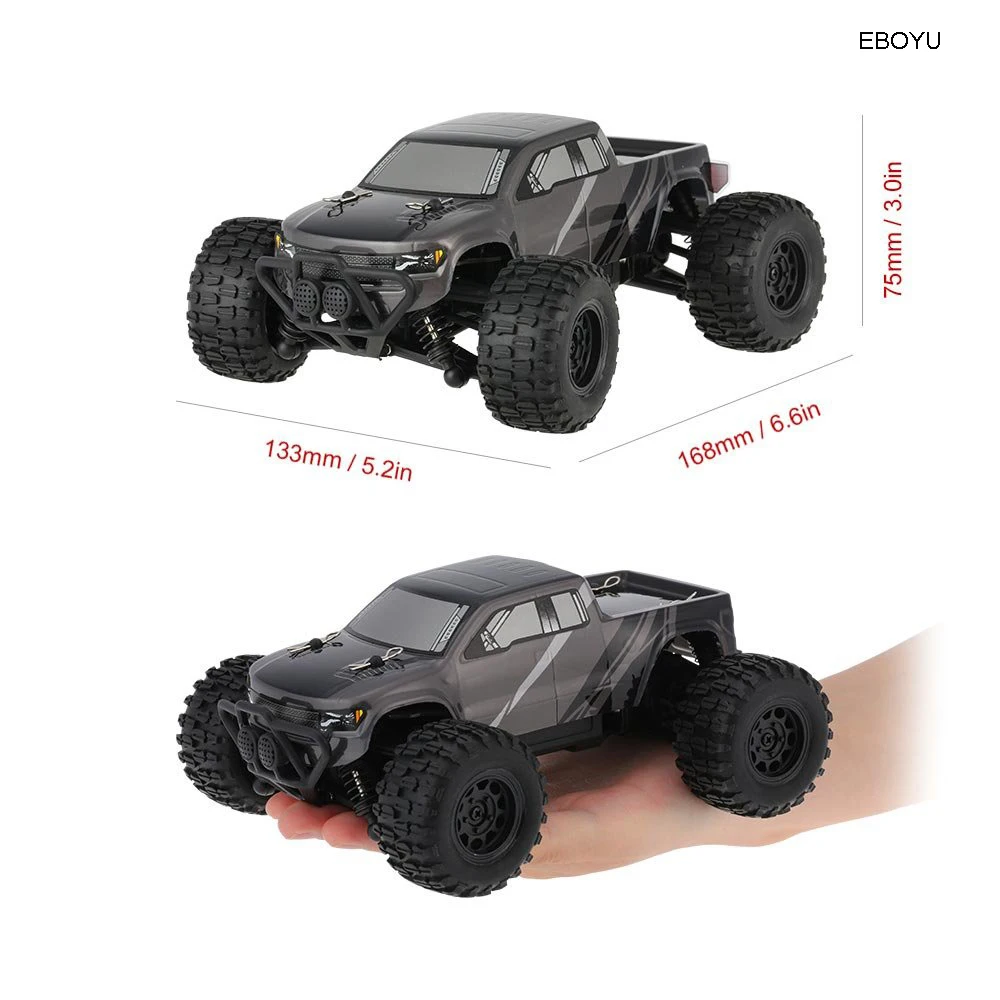 EBOYU 2138 1:24 2,4 ГГц 4WD 2CH RC автомобиль рок RC Гусеничный RTR внедорожный RC гоночный автомобиль