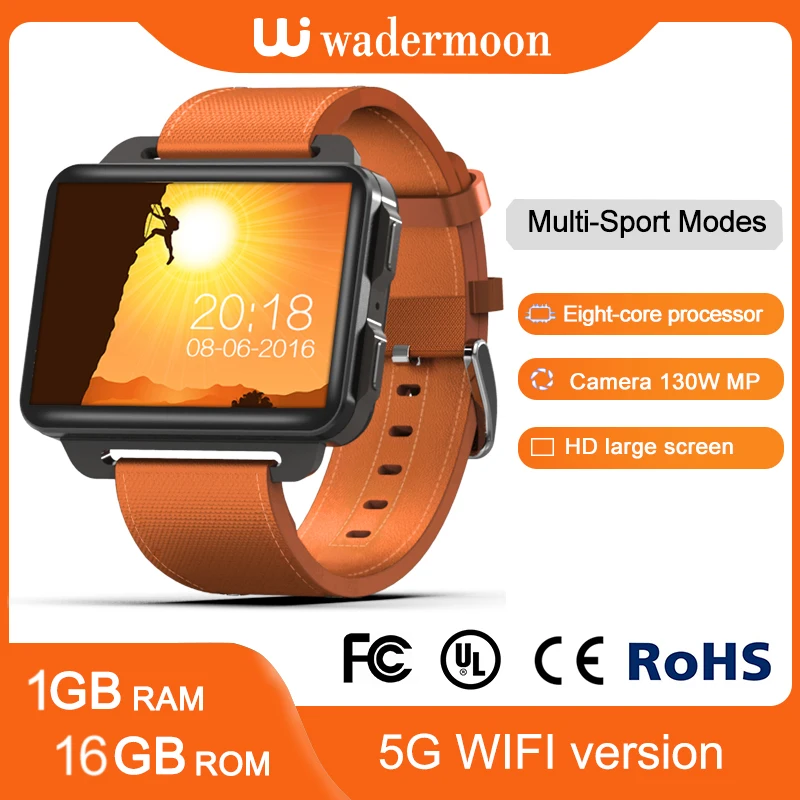 

Big Screen 3g Smart Phone Watch Wifi SIM Pluggable Card Call Watch ROM 16G Android System Touch Wristband Smart Bracelet GPS