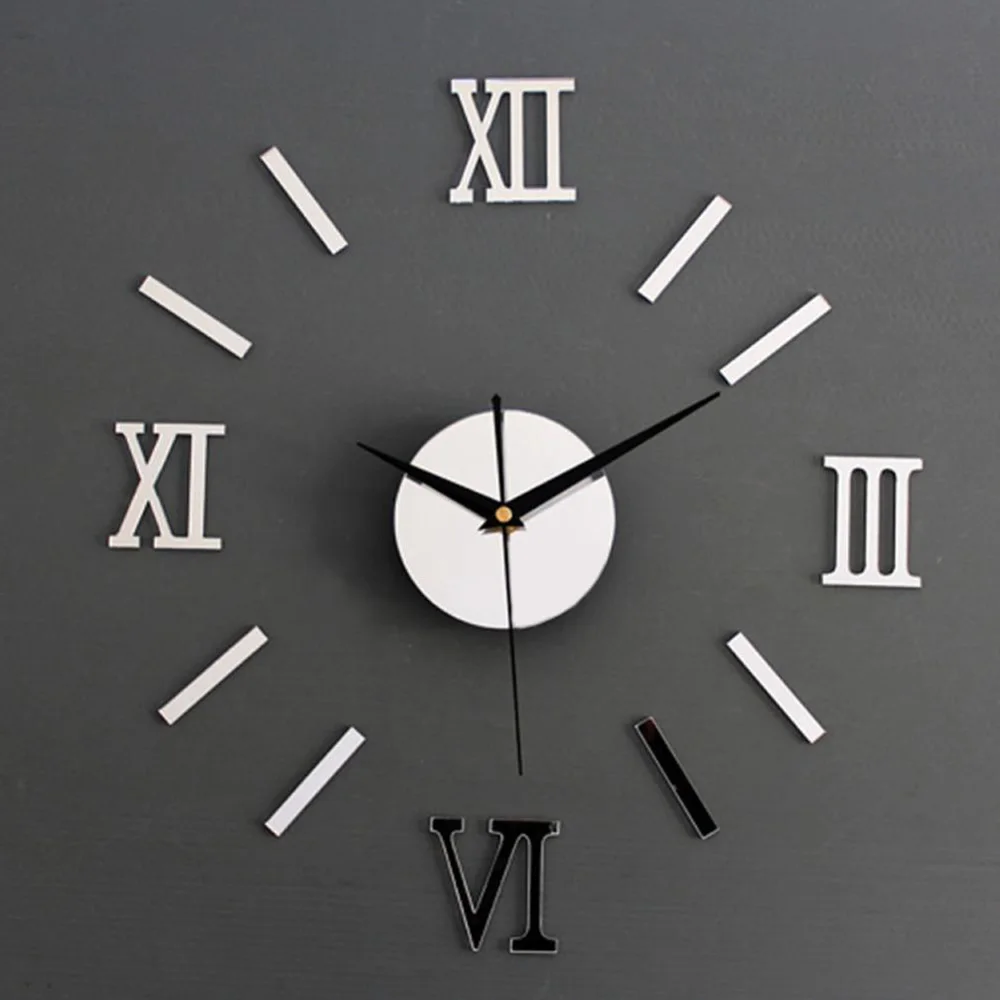 3D Wall Clock Mirror Wall Stickers Fashion Living Room Quartz Watch DIY Home Decoration Clocks Sticker reloj de pared 7