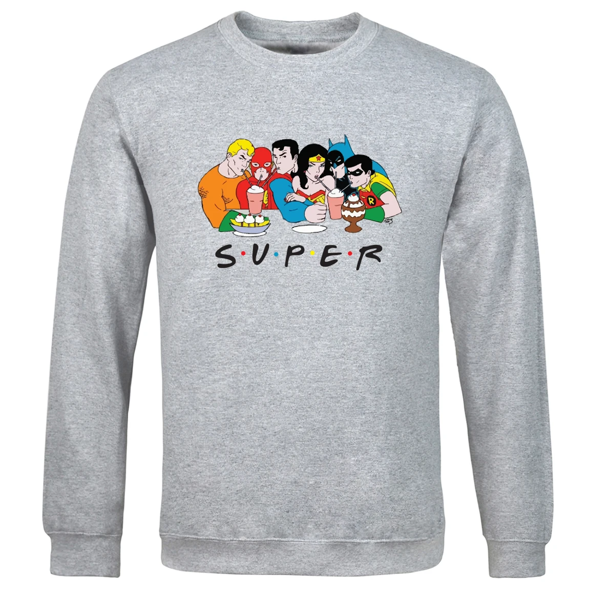 

Men Batman Print Casual Pullover coats Cartoon spring autumn Sweatshirts Wonder Woman Male Hip Hop Fashion Streetwear tracksuits