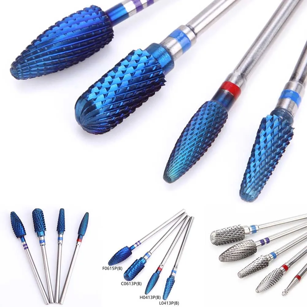 1 Pcs Tungsten Steel Nail Drill Grinding Head For Nail File Machine Pedicure Cuticle Bit Cutter Manicure Tools Nails Accessoires