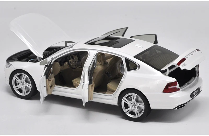 1:18 высокое тщательное VOLVO S90 сплав модель автомобиля статические металлические модельные автомобили с оригинальной коробкой