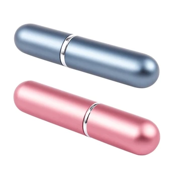 

2 Pcs Easy Fill Refillable Travel Perfume ATOMIZER Pump Spray Bottle/Travel/Handbag - Pink & Blue