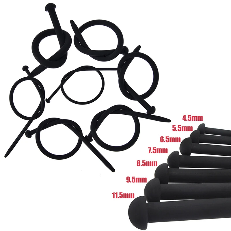 Силиконовый катетер для уретрального пениса 7 размеров длина 352 мм|Катетеры и