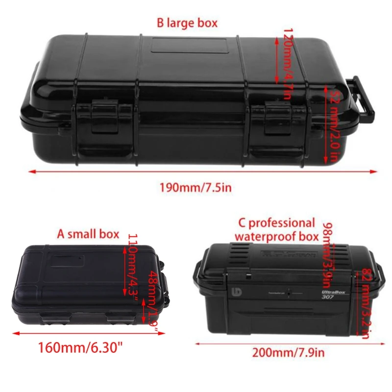 Waterproof Shockproof Box Phone Electronic Gadgets Airtight Outdoor Case bucket tool bag