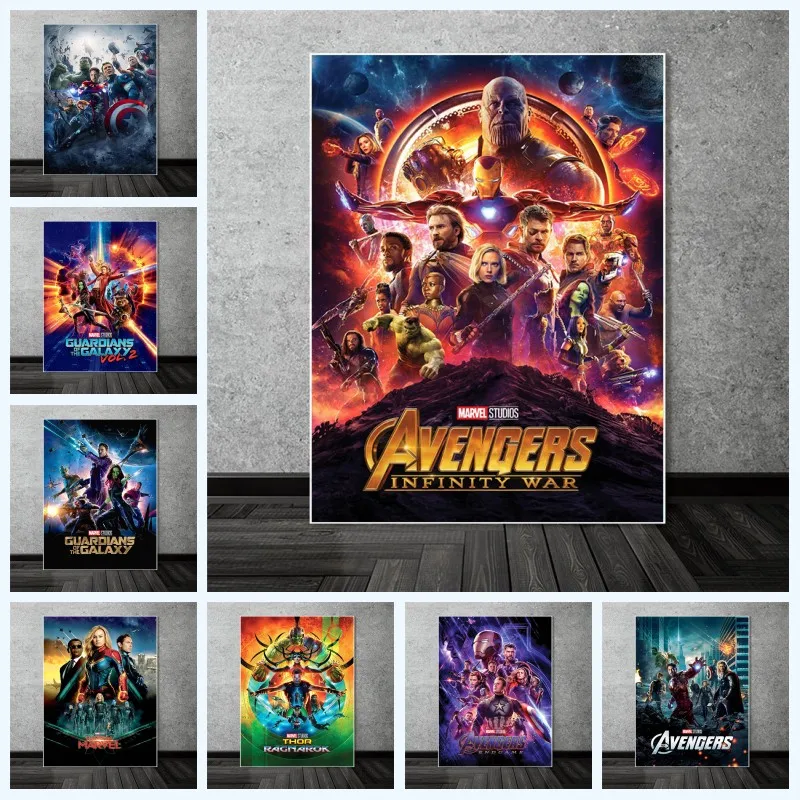 Avengers Infinity War Marvel Movie Poster Art Print 13x20" 24x36" 27x40" 