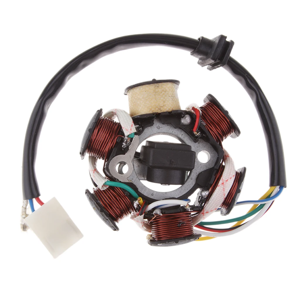 6 Pole Magneto Coil Stator for 4 stroke 110cc bikes 125cc Engines Quad Buggy