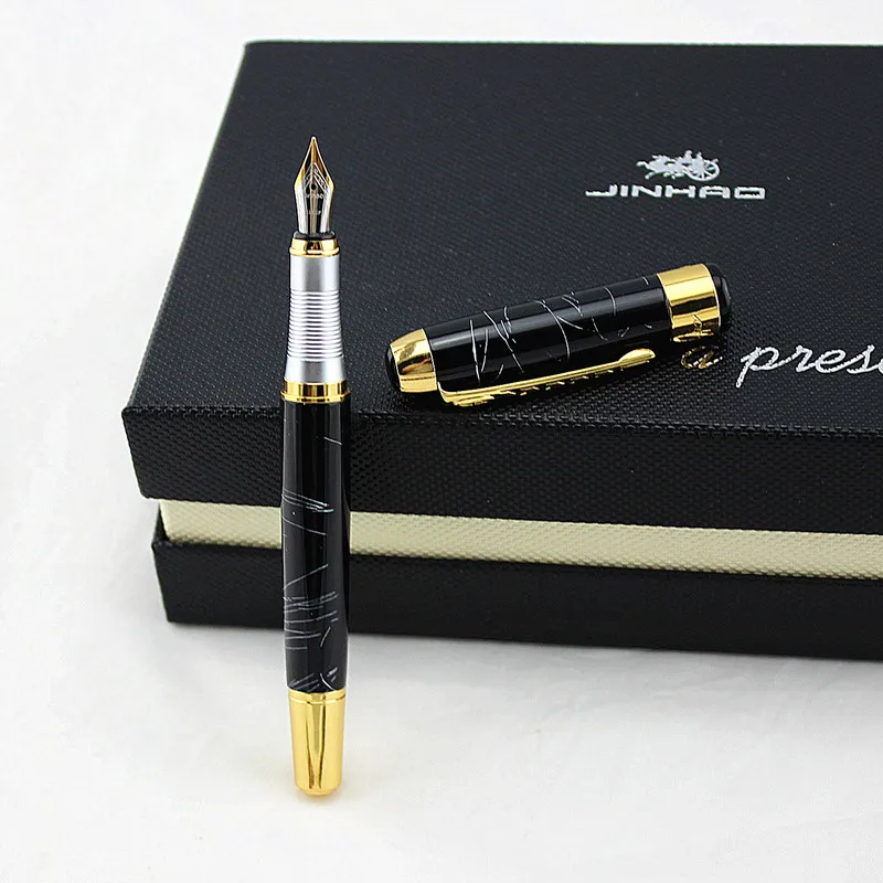 Роскошный бренд Jinhao 250 Iraurita авторучка Металлический Золотой зажим 0 5 мм ручки для