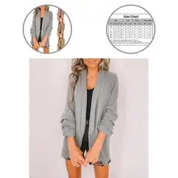 Fabuloso casaco feminino macio outerwear fade menos feminino casaco primavera blazer senhora terno
