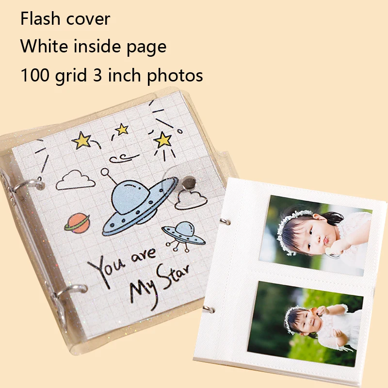 5/3inch Polaroid Photo Album Photos Family Album Collection PU Cover  Postcard Collection Book Interstitial Children's Baby Album - AliExpress