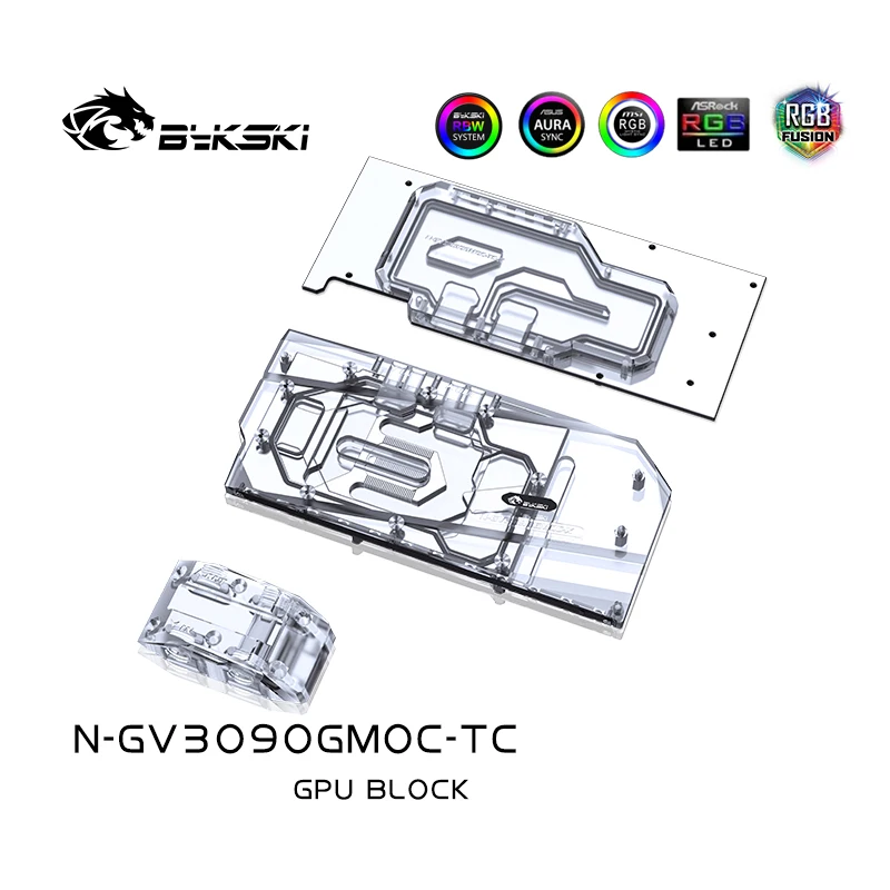 Bykski N-GV3090GMOC-TC PC water cooling GPU cooler water block For