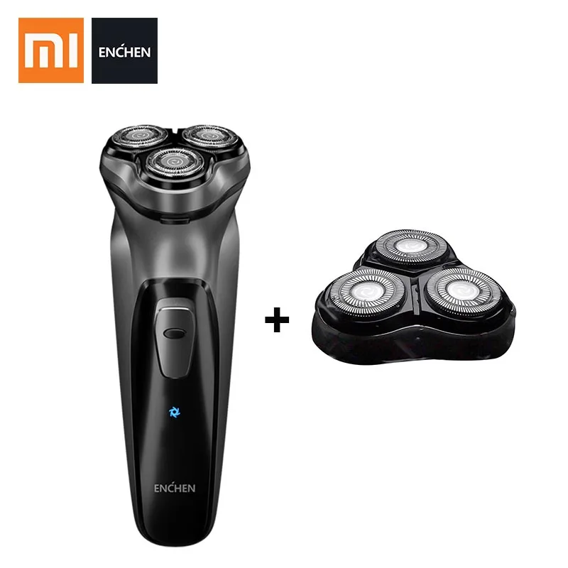 Xiaomi электробритва Enchen BlackStone 3D машинная борода моющаяся type-C перезаряжаемая для мужчин подарок умное управление