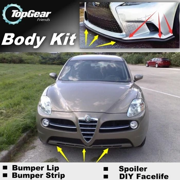 

Bumper Lip Deflector Lips For Alfa Romeo Kamal AR Front Spoiler Skirt For TOPGEAR Friends Car Tuning / Body Kit / Strip