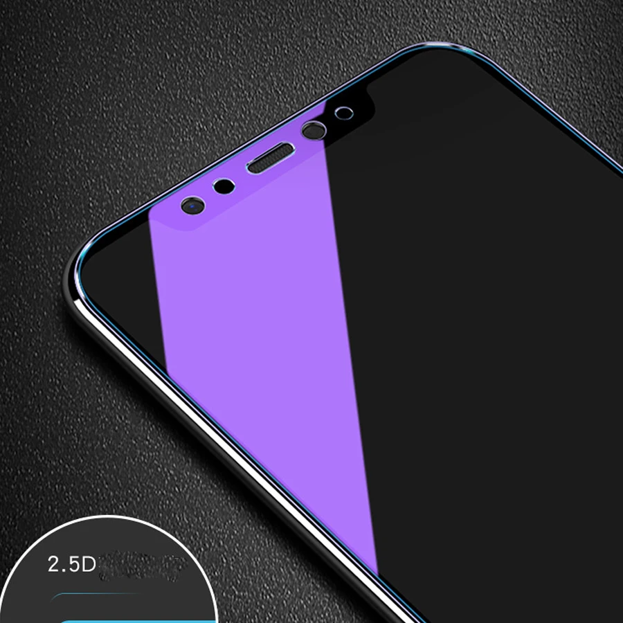 Анти УФ Фиолетовый Синий свет отпечатков пальцев закаленное стекло для Huawei P30 P10