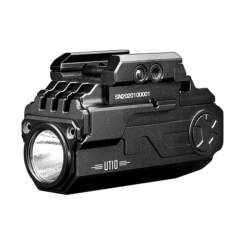 IMALENT UT10 Gun Flashlight Cree XP-L HI 1160LM Rechargeable LED Flashlight for Picatinny Rail and Glock Guide Rail