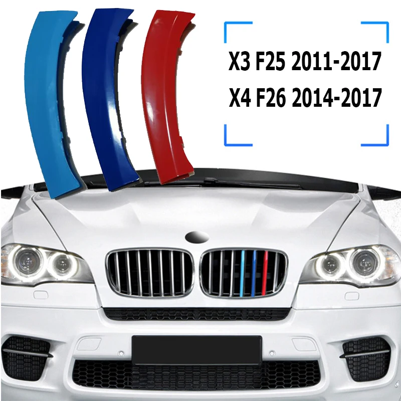 Abs Auto Styling Front Racing Kühlergrill Aufkleber 3 Farben für BMW 5 3 1  2 7 Serie x3 x4 x5 x6 x1 320li 525li - AliExpress