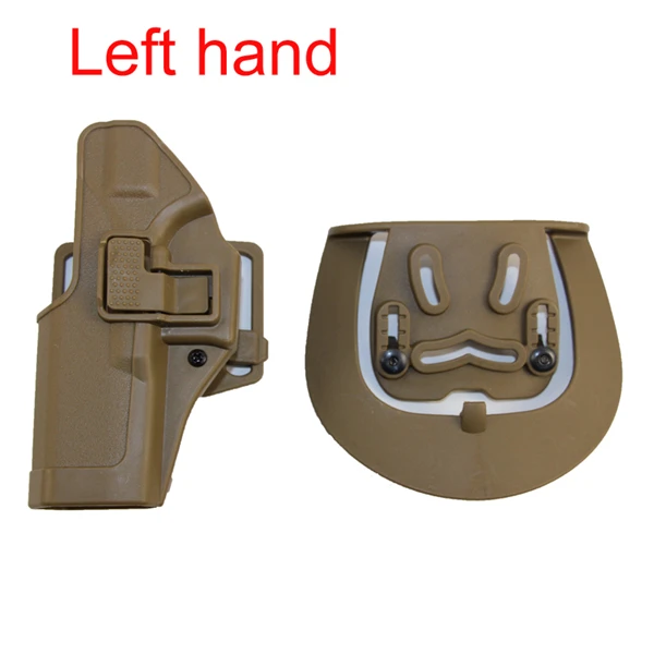 Tan Left Hand Тактический пистолет кобура для Glock 17 19 22 23 военный страйкбол боевой пистолет кобуры пистолет чехол с поясом весло охотничьи снасти - Цвет: Tan Left Hand