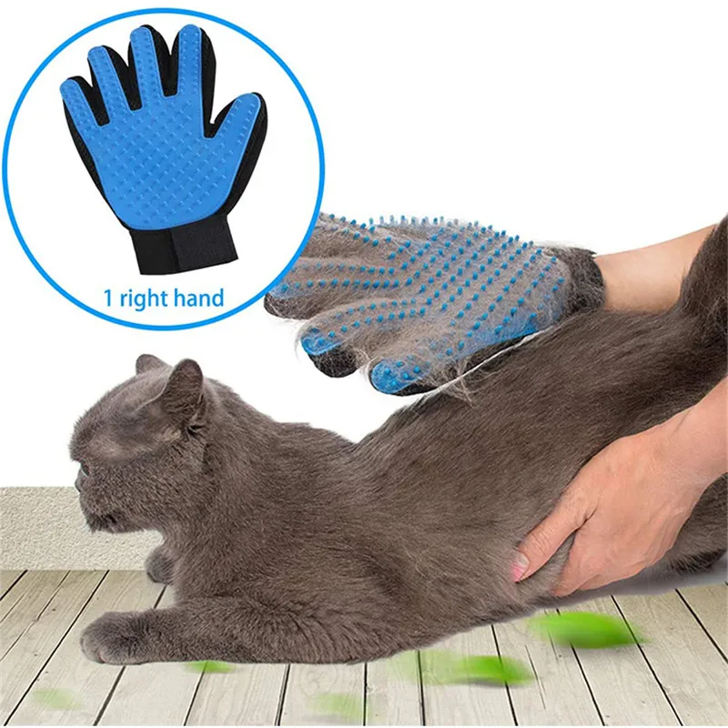 Cat Grooming Glove for Cats Wool Glove Pet Hair Deshedding Brush Comb Glove for Pet Dog Cleaning Massage Glove for Animal