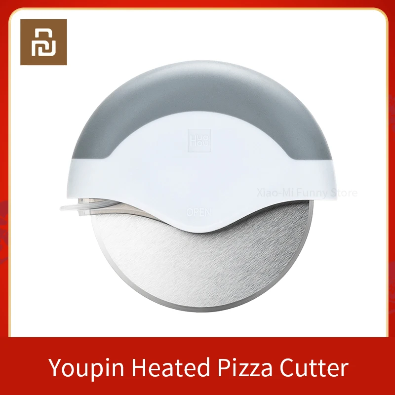 Xiaomi-cortador de Pizza HUOHOU, cuchillo de acero inoxidable para pastel, Pizza, cuchillo de ruedas, utensilios de cocina removibles para hornear, Waffles de Pies, nuevo